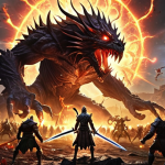 **

A Lineage 2 character, radiating power, surrounded by glowing energy effects representing "awakening skills." The background features a battlefield scene with other players and monsters. The overall mood is dynamic and action-packed.

**