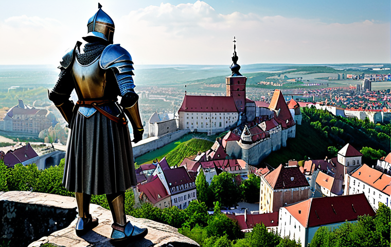 리니지 복귀 유저를 위한 팁 - **Prompt:** "A fully clothed knight in shining, yet modest, Polish armor standing triumphantly atop ...
